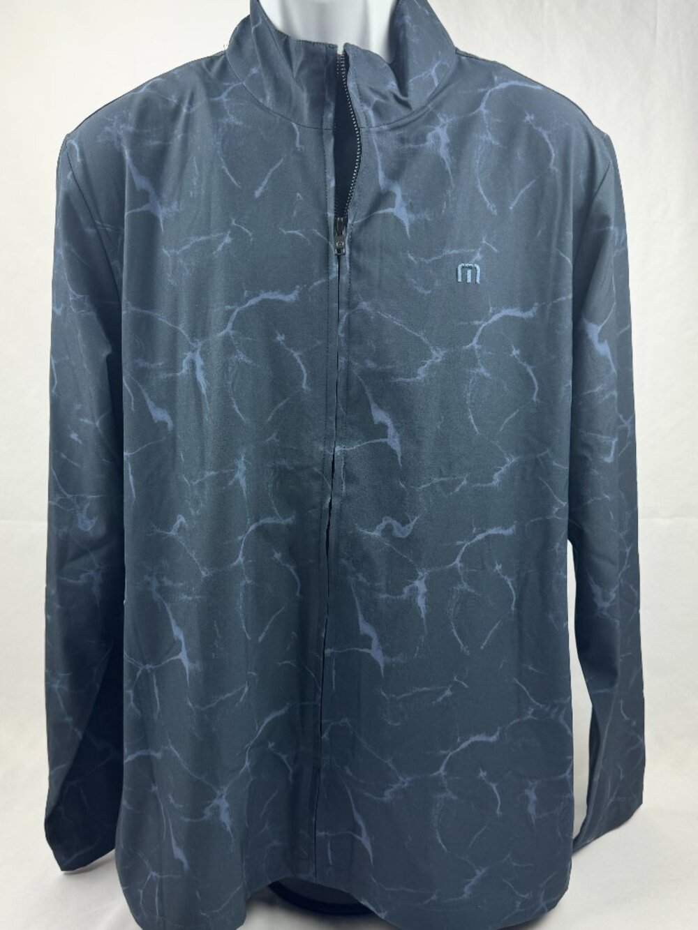 Travis Mathew Full Zip-Up Navy Blue Light Weight Casual Golf Jacket Men's Size L